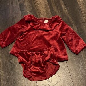 Carter's Red Velvet Kids Matching Set